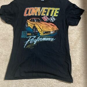 Corvette Men's Black Graphic Tee